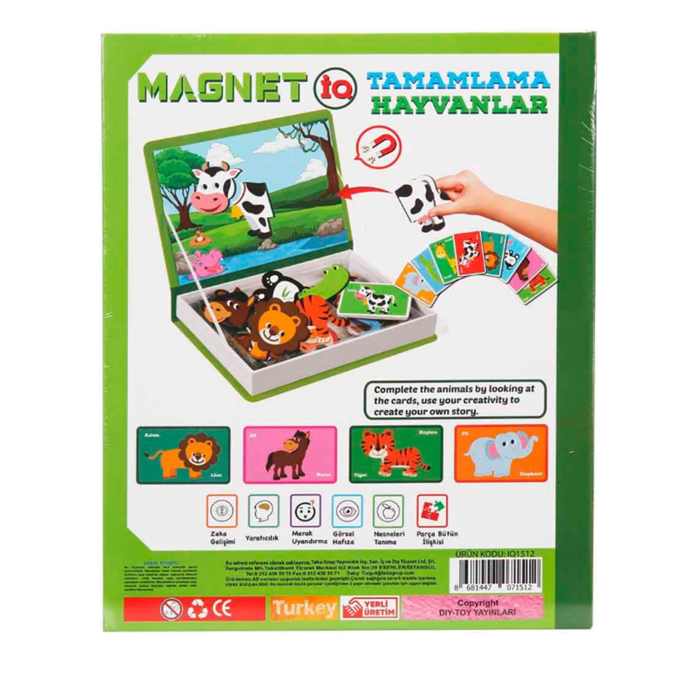 DİYTOY Manyetik Magnet Hayvanlar Tamamlama