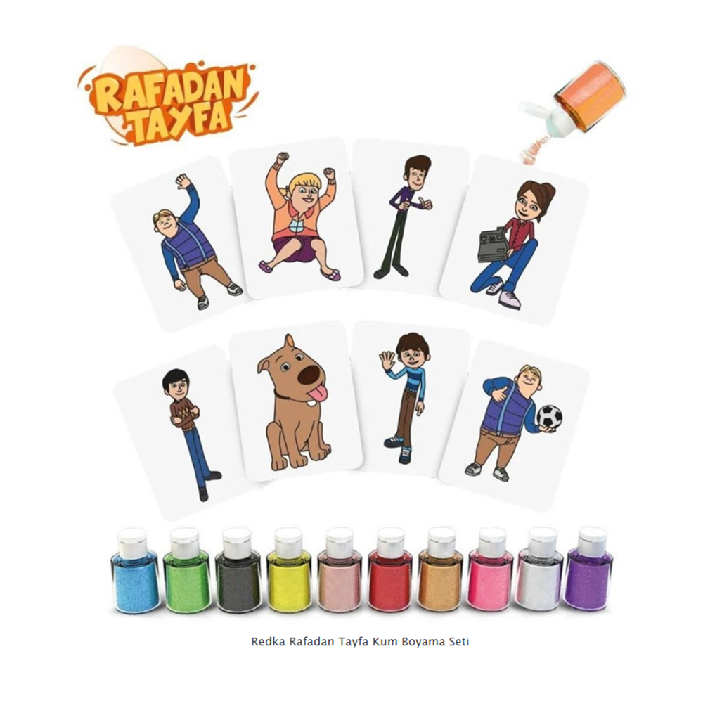 Redka Rafadan Tayfa 8 Li Kum Boyama Seti