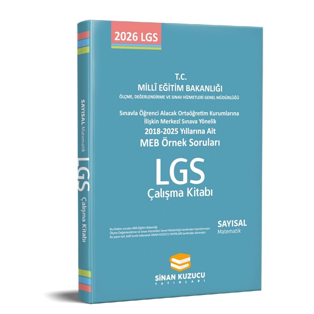 SİNA KUZUCU MEB ÖRNEK SORULAR SAYISAL MATEMATİK2018-2025