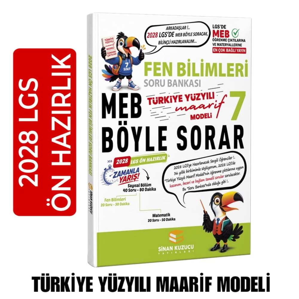 SİNAN KUZUCU 7 FEN BİLİMLERİ SORU BANKASI