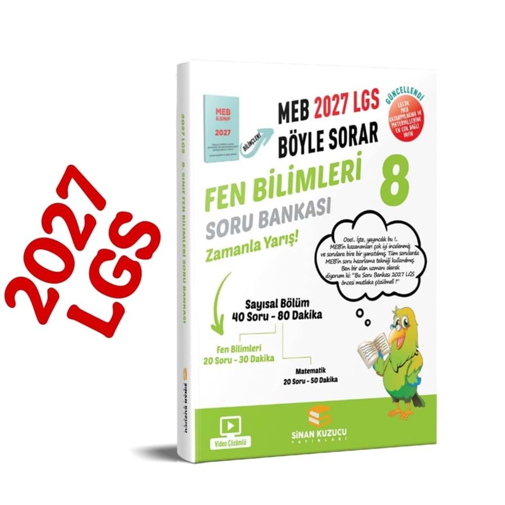 SİNAN KUZUCU 8 FENBİLİMLERİ SORU BANKASI (2027)