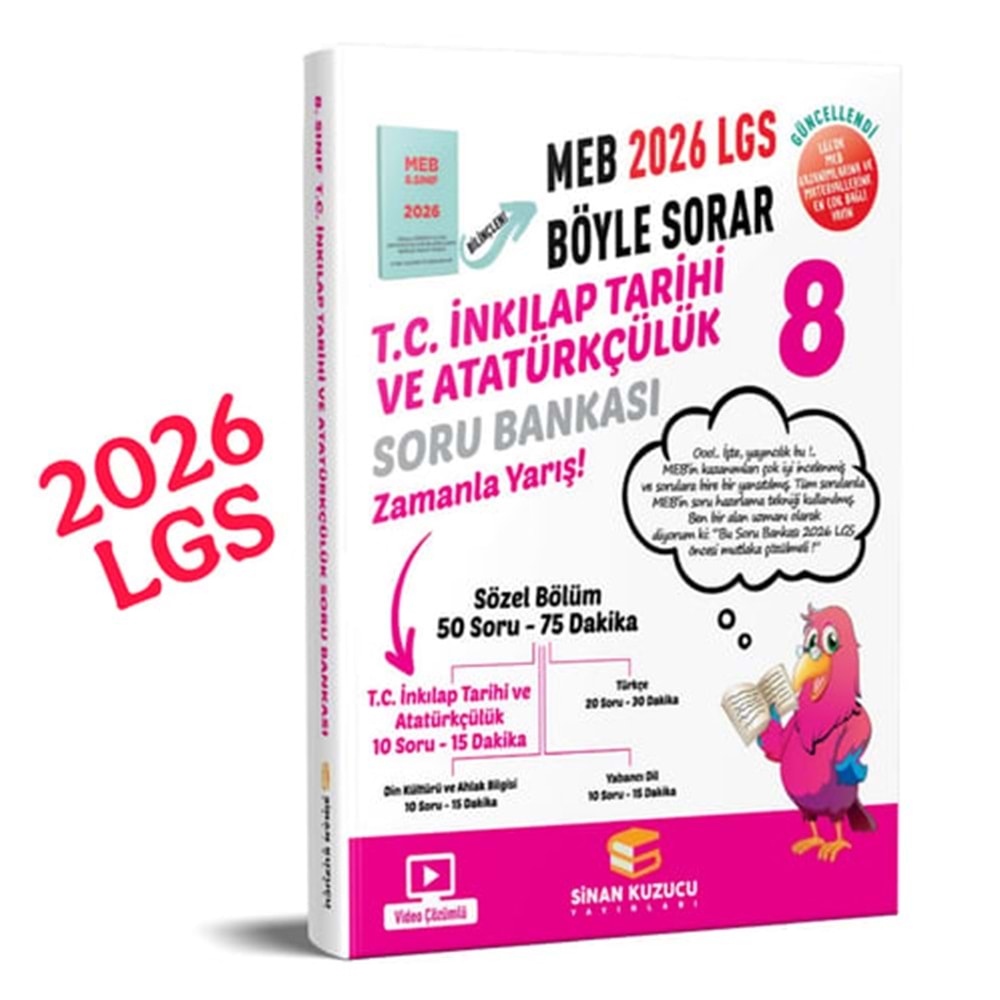 SİNANKUZUCU 8 İNKİLAP TARİHİ SORUBANKASI-2026