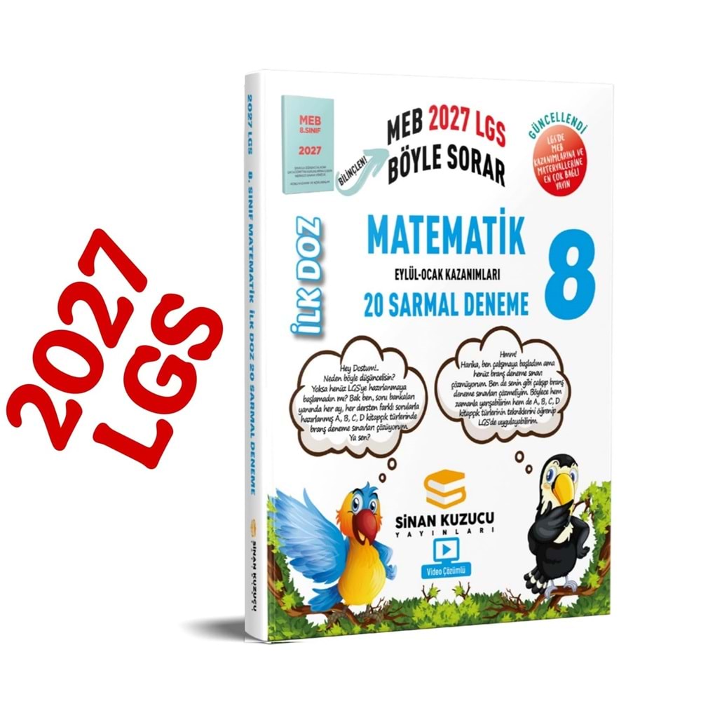 SİNAN KUZUCU 8 MATEMATİK İLK DOZ DENEME-2027