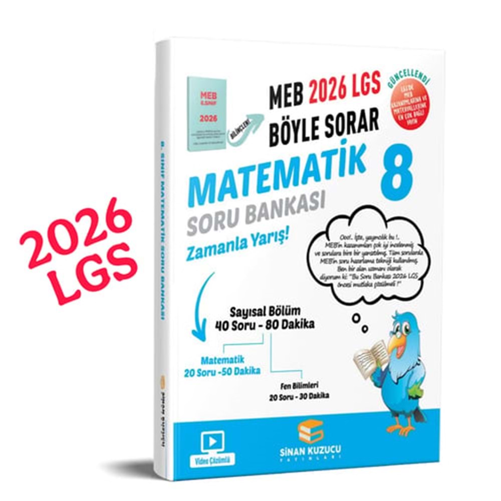 SİNANKUZUCU 8 MATEMATİK SORUBANKASI-2026