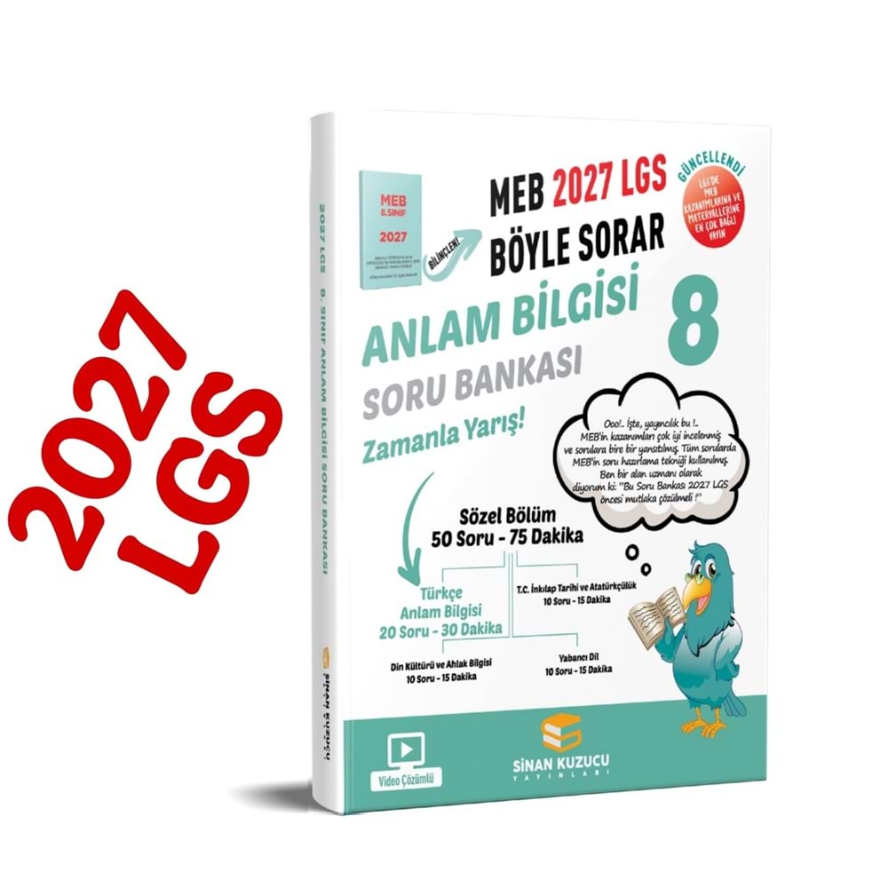 SİNAN KUZUCU 8.SINF ANLAM BİLGİSİ (2027)