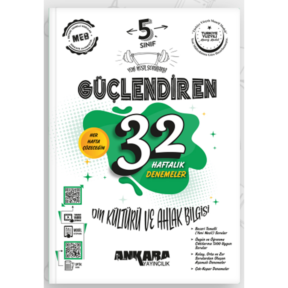 ANKARA 5.SINIF DİN KÜLTÜRÜ VE AHLAK BİLGİSİ 32 HAFTA KAZANIM DEN.