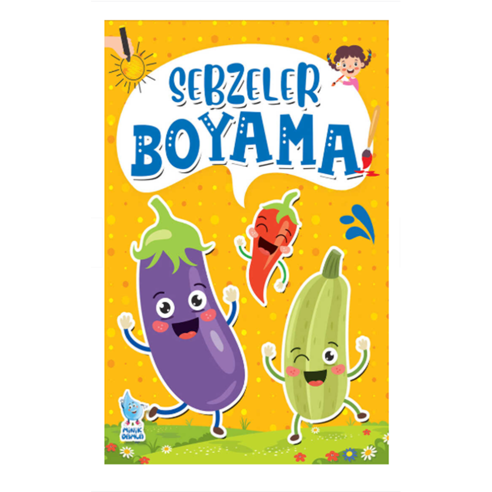 SEBZELER OKUL ÖNCESİ BOYAMA KİTABI