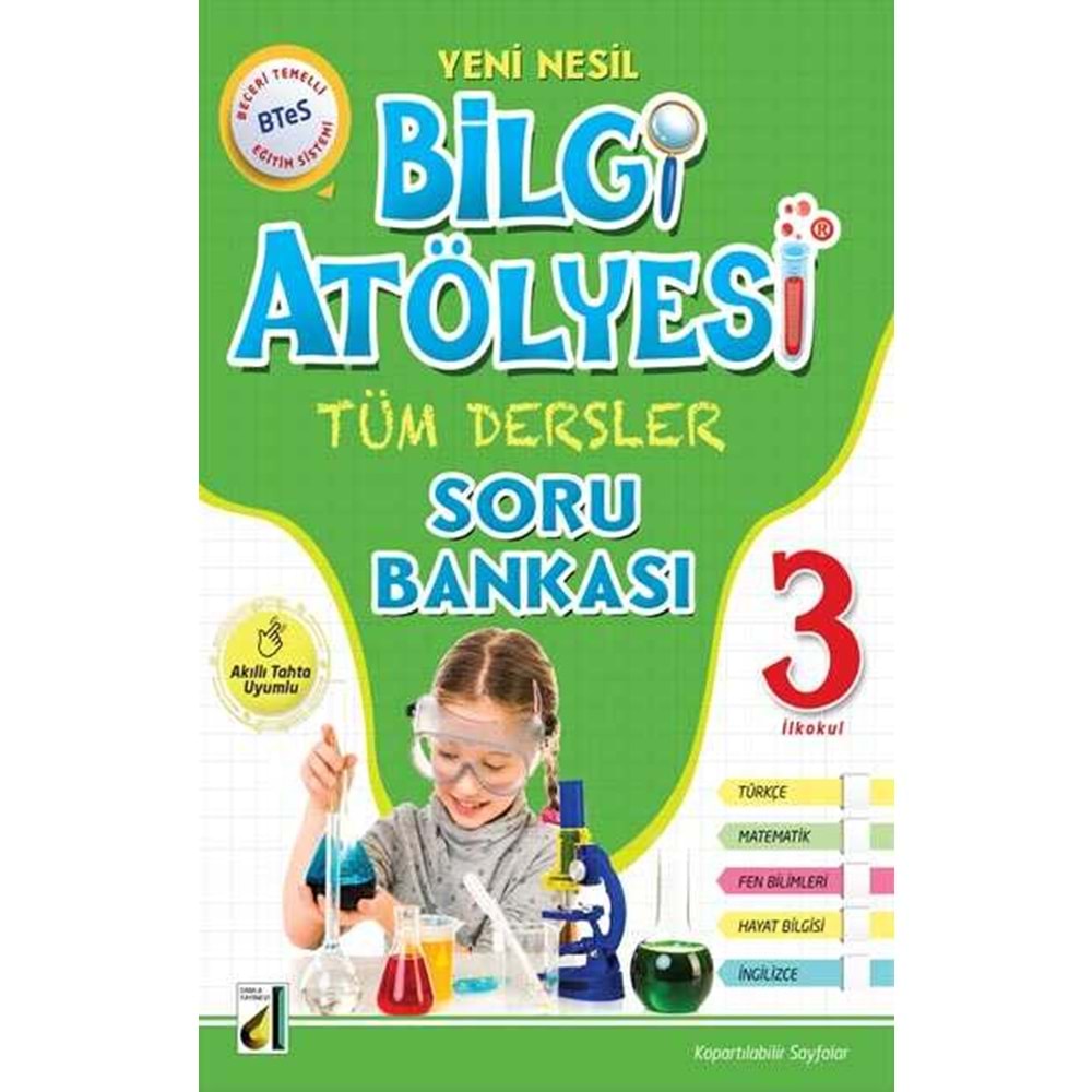 DAMLA 3.SINIF BİLGİ ATÖLYESİ TÜM DERSLER SORU BANKASI