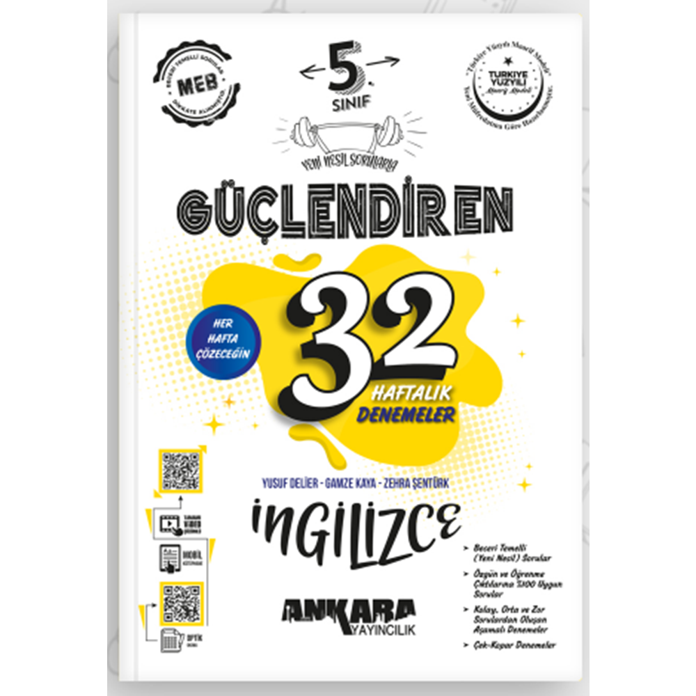 ANKARA 5.SINIF İNGİLİZCE 32 HAFTA KAZANIM DEN.