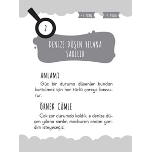 DAMLA OYUNLARLA ATASÖZÜ KARTLARI