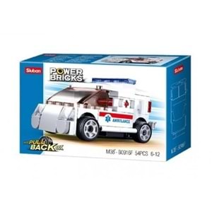 Sluban Power Bricks Ambulans - 54 Parça