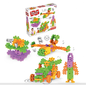 FunFun Puzzle (128 Parça) - Lego Setleri - Geometrik Oyuncak