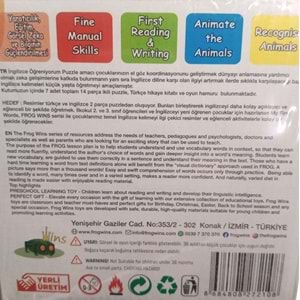 Frogwins İngilizce Öğreniyorum kartları 2