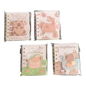 Mikro Velcro Coil Spiralli Mini Not Defteri Çizgili 80 Yp A7