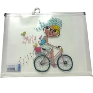 Südor Desenli Fermuarlı A4 Dosya