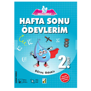 Akıllı Damla 2. Sınıf Haftalık Ev Ödevleri Seti (2 Kitap)