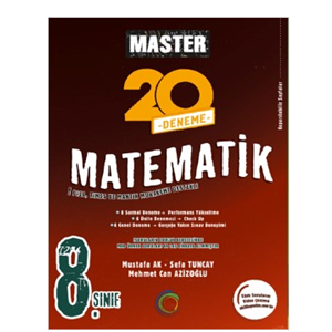8. Sınıf Master 20 Matematik denemesi