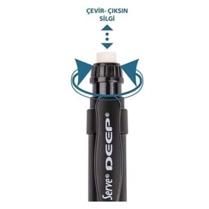 SERVE DEEP VERSATİL KALEM 0.7 MM METALİK SİYAH