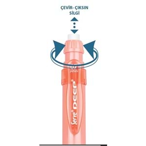 SERVE DEEP VERSATİL KALEM 0.7 MM MERCAN RENGİ