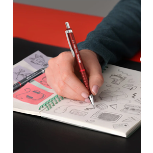 Rotring TİKKY RETRO VERSATİL KALEM 07MM KIRMIZI (KALEM+SİLGİ+MİN)