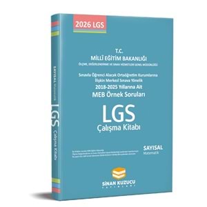 SİNA KUZUCU MEB ÖRNEK SORULAR SAYISAL MATEMATİK2018-2025