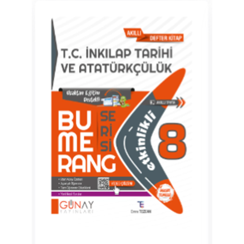 8. SINIF Bumerang Etkinlikli T.C. İnkılap Tarihi ve Atatürkçülük