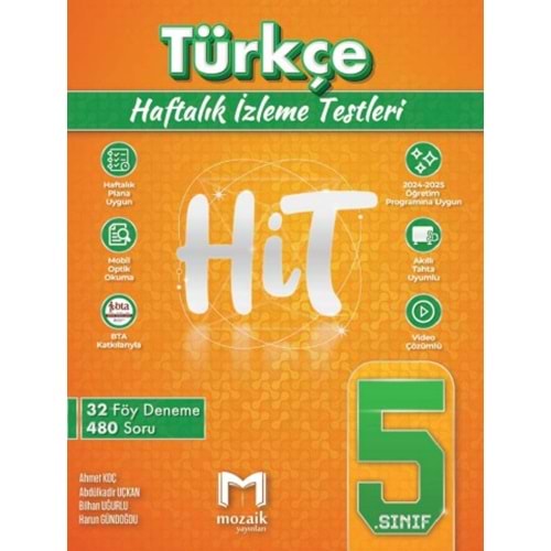 5.SINIF MOZAİK HİT 32 Lİ deneme TÜRKÇE - 24-25