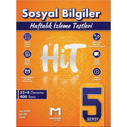 5.SINIF MOZAİK HİT 40 LI deneme SOSYAL - 2024-25