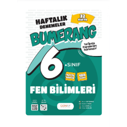 6. SINIF Bumerang 32 Haftalık Fen Bilimleri Denemeleri