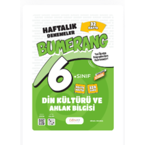 6. SINIF Bumerang 32 Haftalık Din Kültürü ve Ahlak Bilgisi Denemeleri