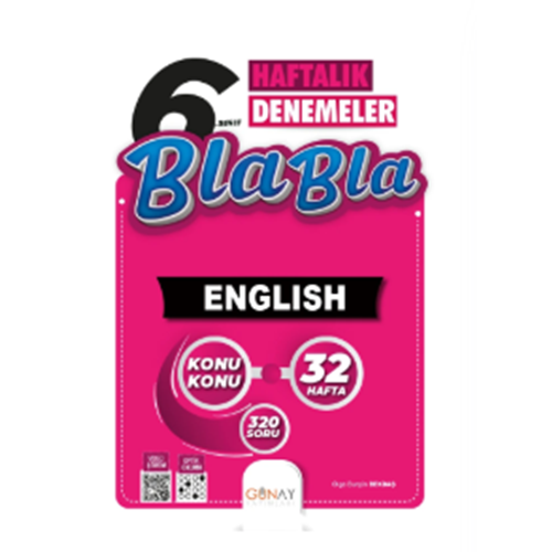 6. SINIF Bla Bla 32 Haftalık İngilizce Denemeleri