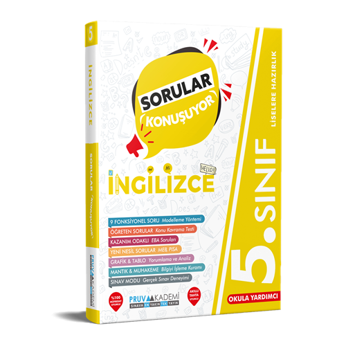 PRUVA 5. SINIF SORULAR KONUŞUYOR SORU BANKASI İNGİLİZCE