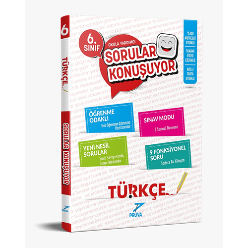 PRUVA 6. SINIF SORULAR KONUŞUYOR SORU BANKASI TÜRKÇE