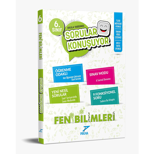 PRUVA 6. SINIF SORULAR KONUŞUYOR SORU BANKASI FEN BİLİMLERİ