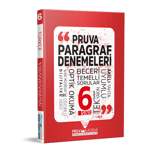 PRUVA 6. SINIF PARAGRAF DENEMELERİ