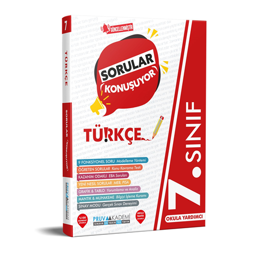 PRUVA 7. SINIF SORULAR KONUŞUYOR SORU BANKASI TÜRKÇE