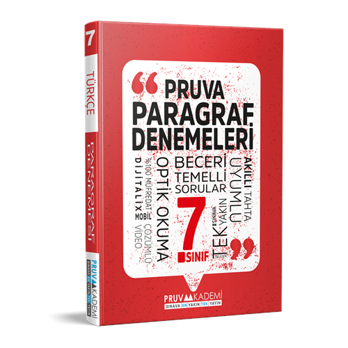 PRUVA 7. SINIF PARAGRAF DENEMELERİ