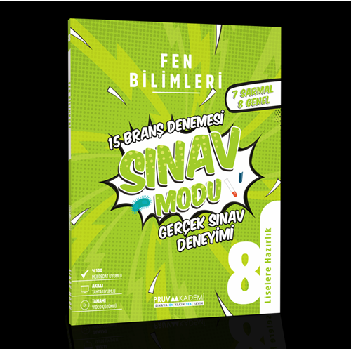 PRUVA 8. SINIF SINAV MODU BRANŞ DENEMESİ FEN BİLİMLERİ