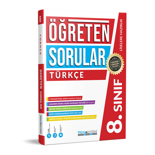 PRUVA 8. SINIF ÖĞRETEN SORULAR SORU BANKASI TÜRKÇE