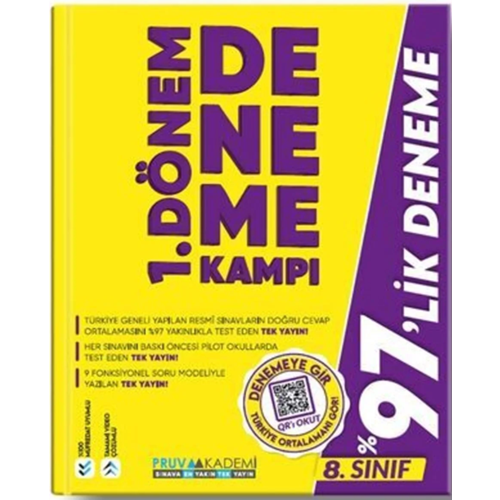 PRUVA 8. SINIF SINAV MODU 1. DÖNEM 3'Lü FASİKÜL DENEME