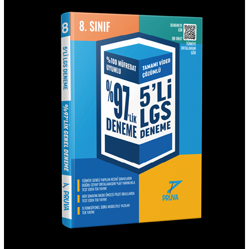 PRUVA 8. SINIF SINAV MODU 5'Lİ FASİKÜL DENEME