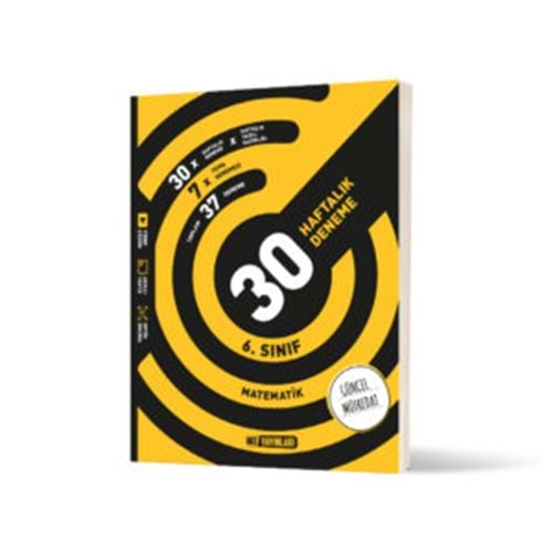 HIZ YAYINLARI 6. SINIF MATEMATİK 30 HAFTALIK DENEME