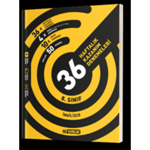 HIZ YAYINLARI 8.SINIF İNGİLİZCE HAFTALIK DENEME