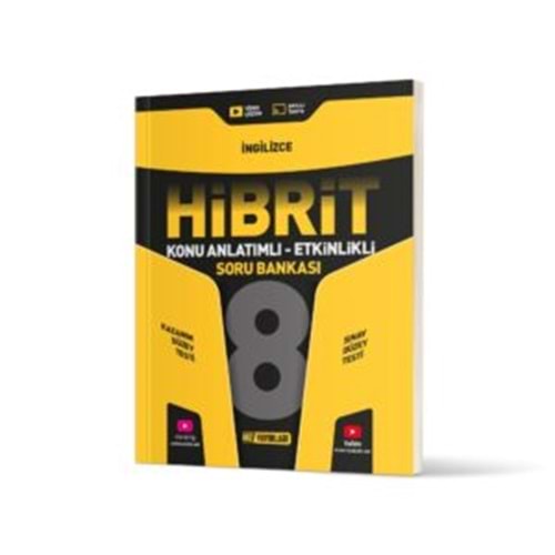 HIZ YAYINLARI 8. SINIF HİBRİT İNGİLİZCE SORU BANKASI