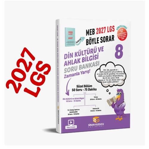 SİNAN KUZUCU 8. SINIF DİN KÜLTÜRÜ SORU BANKASI (2027)