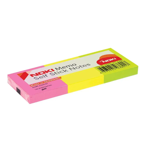 Noki Memo 38x51 3 Renk 3 Lü Yapışkanlı Not Kağıdı 100 Yaprak