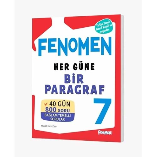 FENOMEN 7.SINIF HER GÜNE BİR PARAGRAF