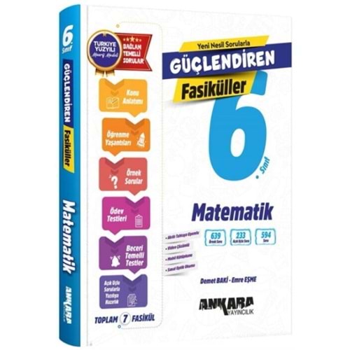 ANKARA 6 MATEMATİK FASİKÜL SET