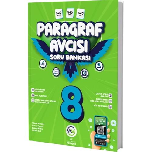 AV YAYINLARI 8.SINIF PARAGRAF AVCISI SORU BANKASI