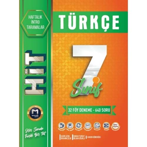 7.SINIF MOZAİK HİT 32 Lİ deneme TÜRKÇE - 2024-25